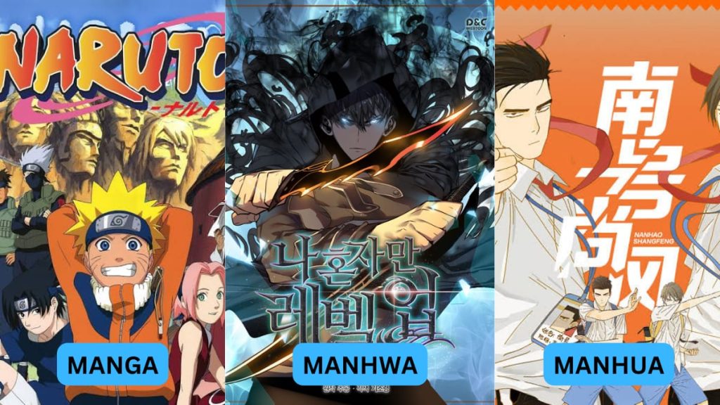 Manga vs Manhwa vs Manhua: Perbedaan, Persamaan, dan Pengaruh Budaya